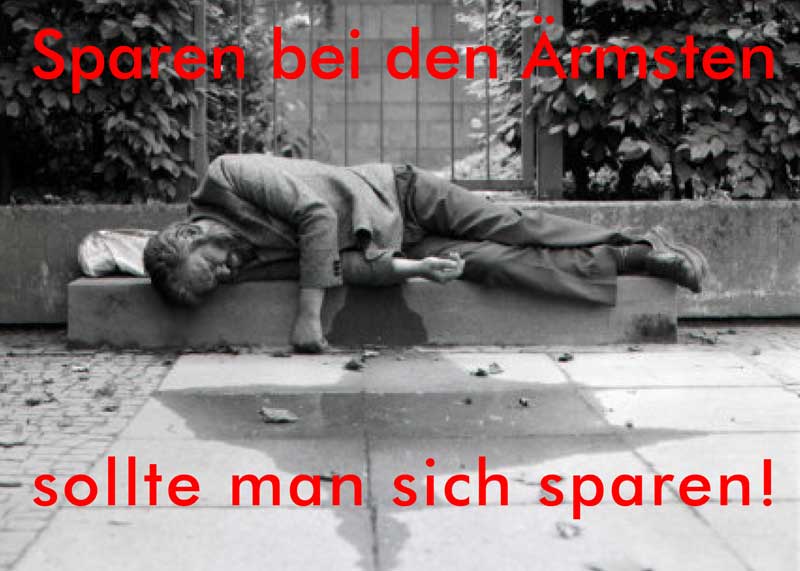 Sparen bei den Ärmsten …